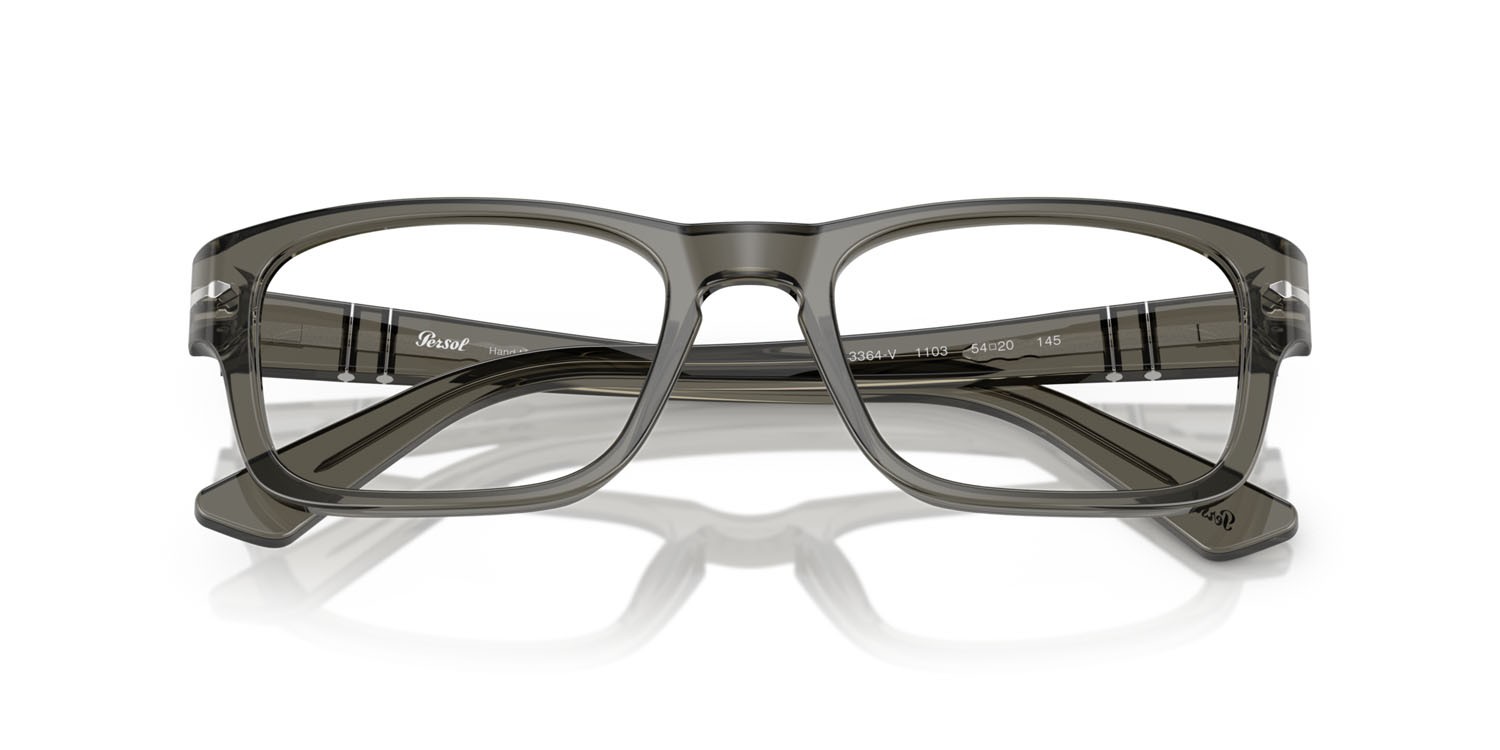 Eyeglasses Persol PO 3364V (1103) color fumo shape rectangle lenses lente demo