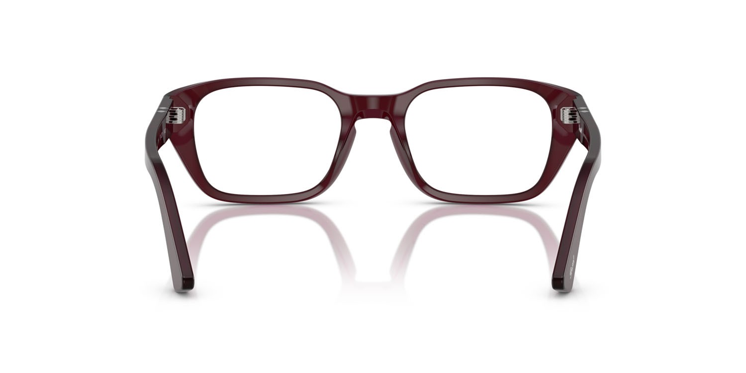 Eyeglasses Persol PO 3365V (1216) color prugna perlaceo shape square lenses lente demo