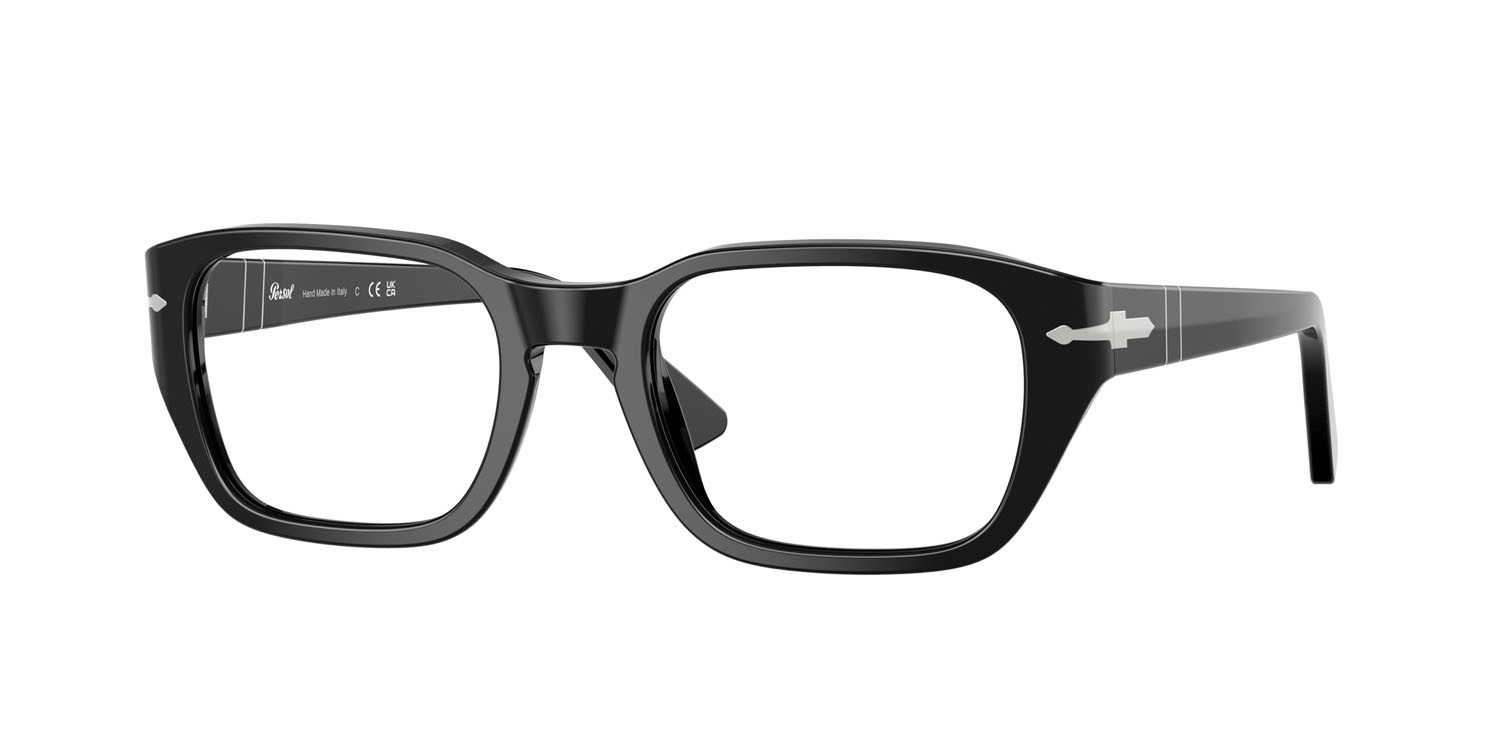 Eyeglasses Persol PO 3365V (95) color nero shape square lenses lente demo