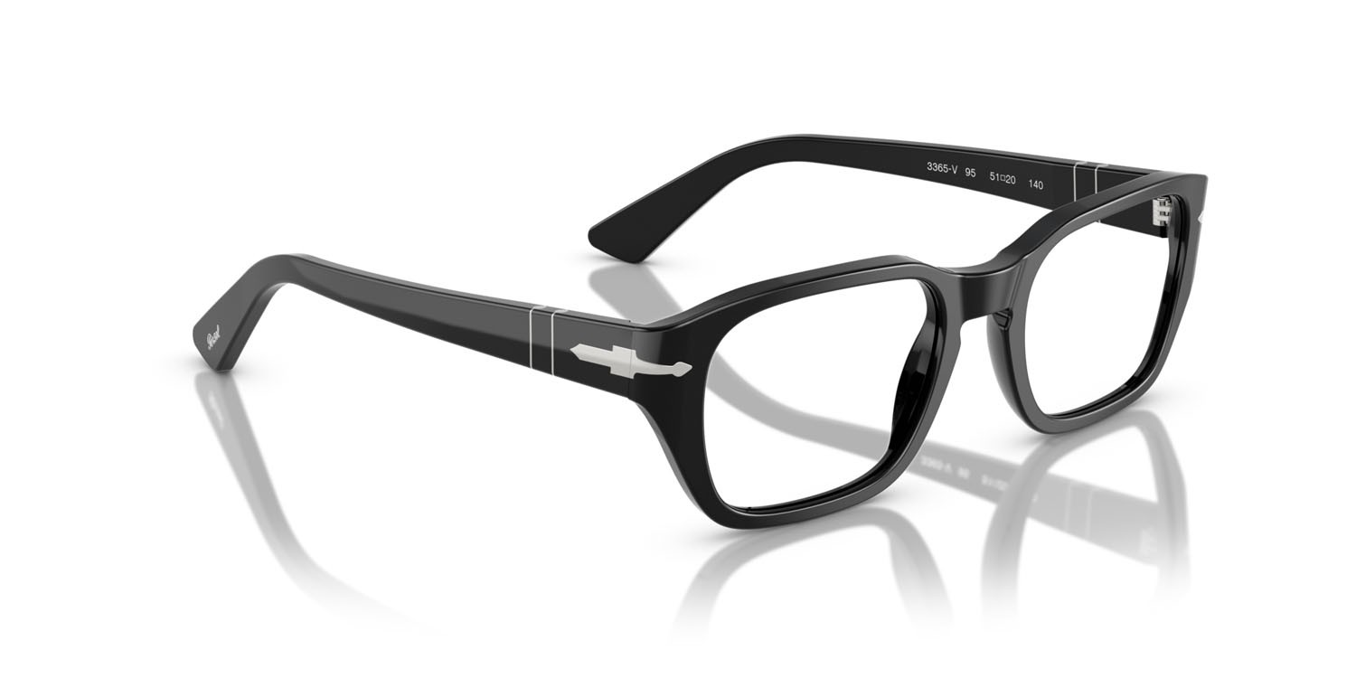Eyeglasses Persol PO 3365V (95) color nero shape square lenses lente demo