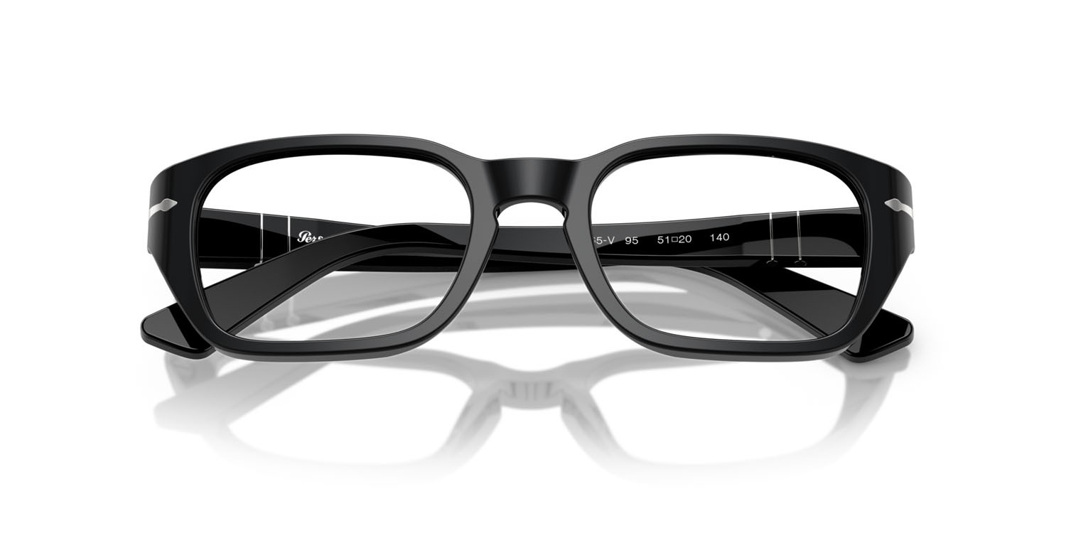 Eyeglasses Persol PO 3365V (95) color nero shape square lenses lente demo