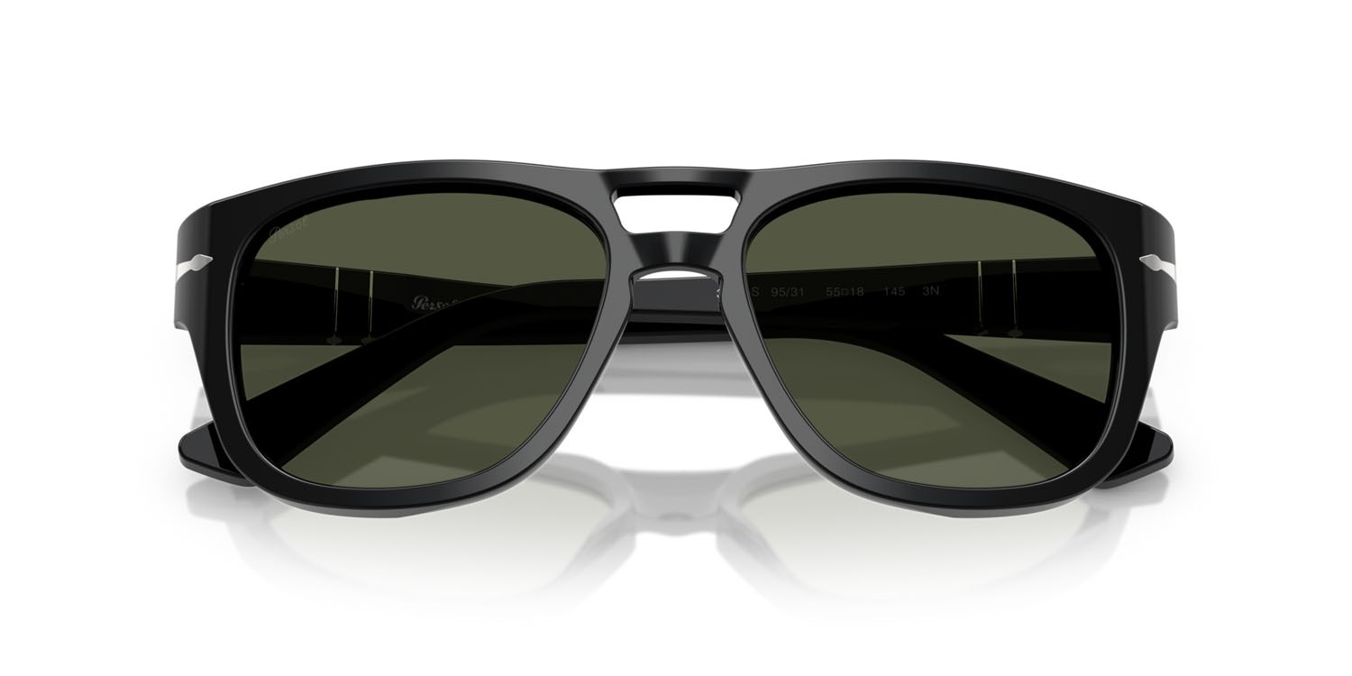 Sunglasses Persol PO 3366S (95/31) color nero shape square lenses verde