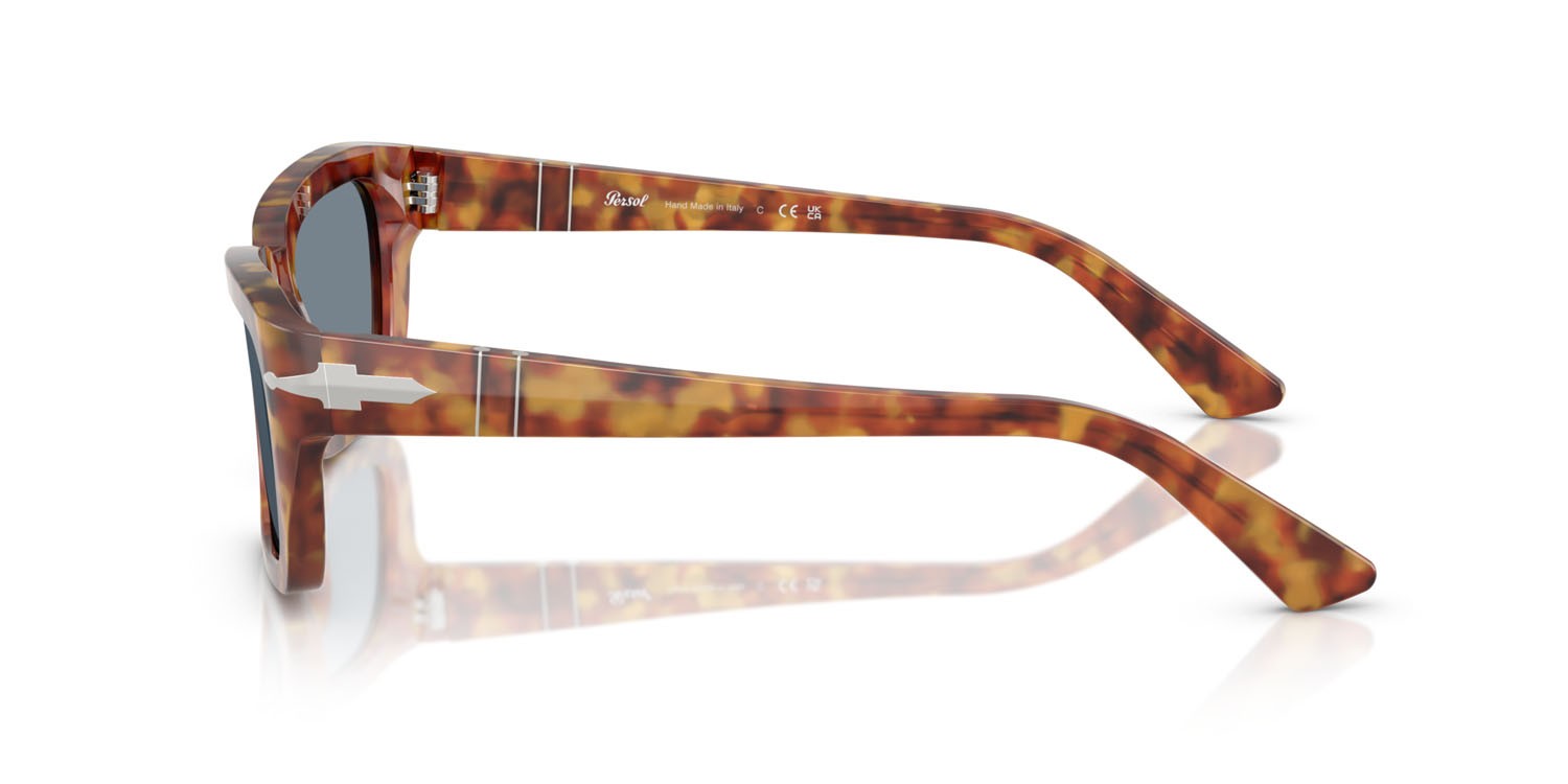 Sunglasses Persol PO 3367S (106/56) color tartarugato marrone shape square lenses azzurro