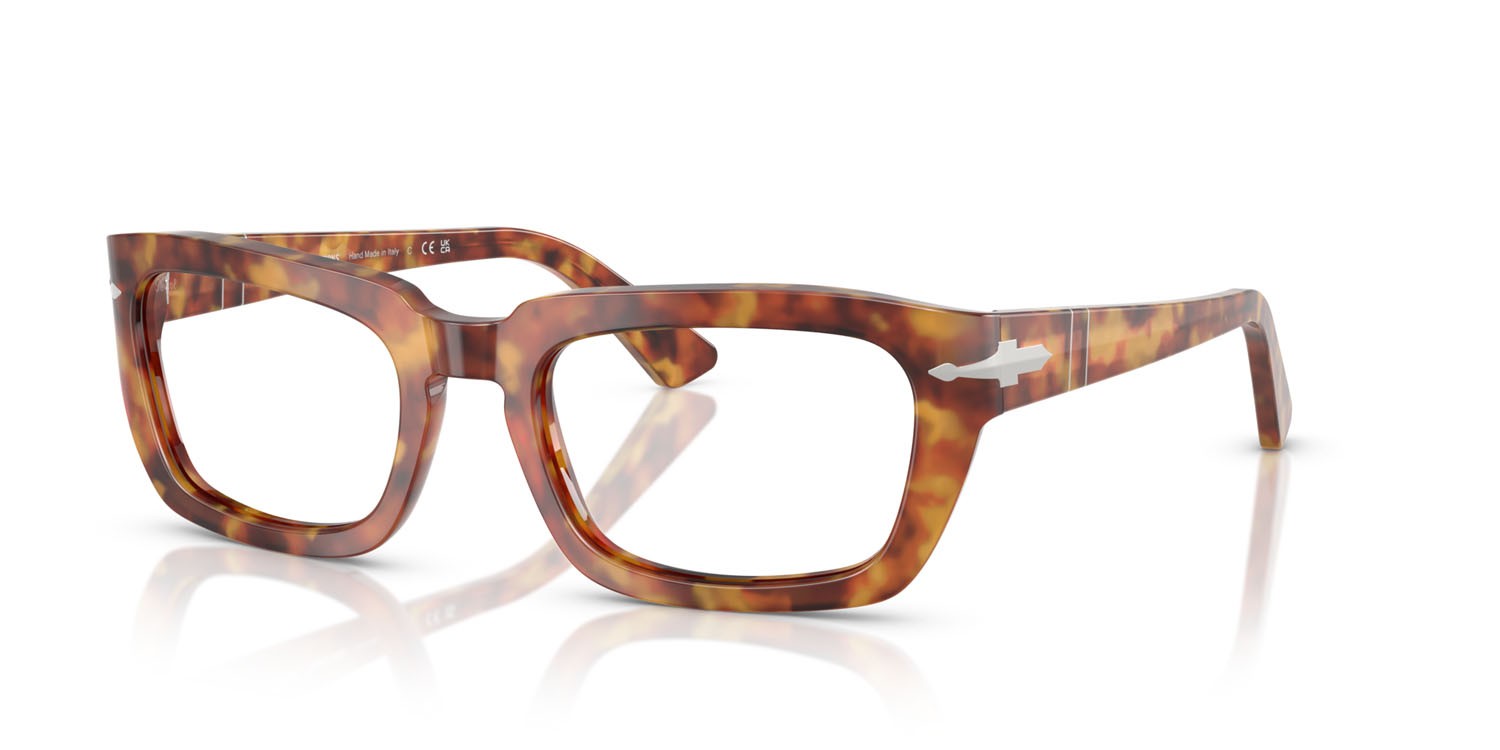 Occhiali da sole Persol PO 3367S (106/GJ) colore tartarugato marrone forma quadrato lenti transitions 8 verde