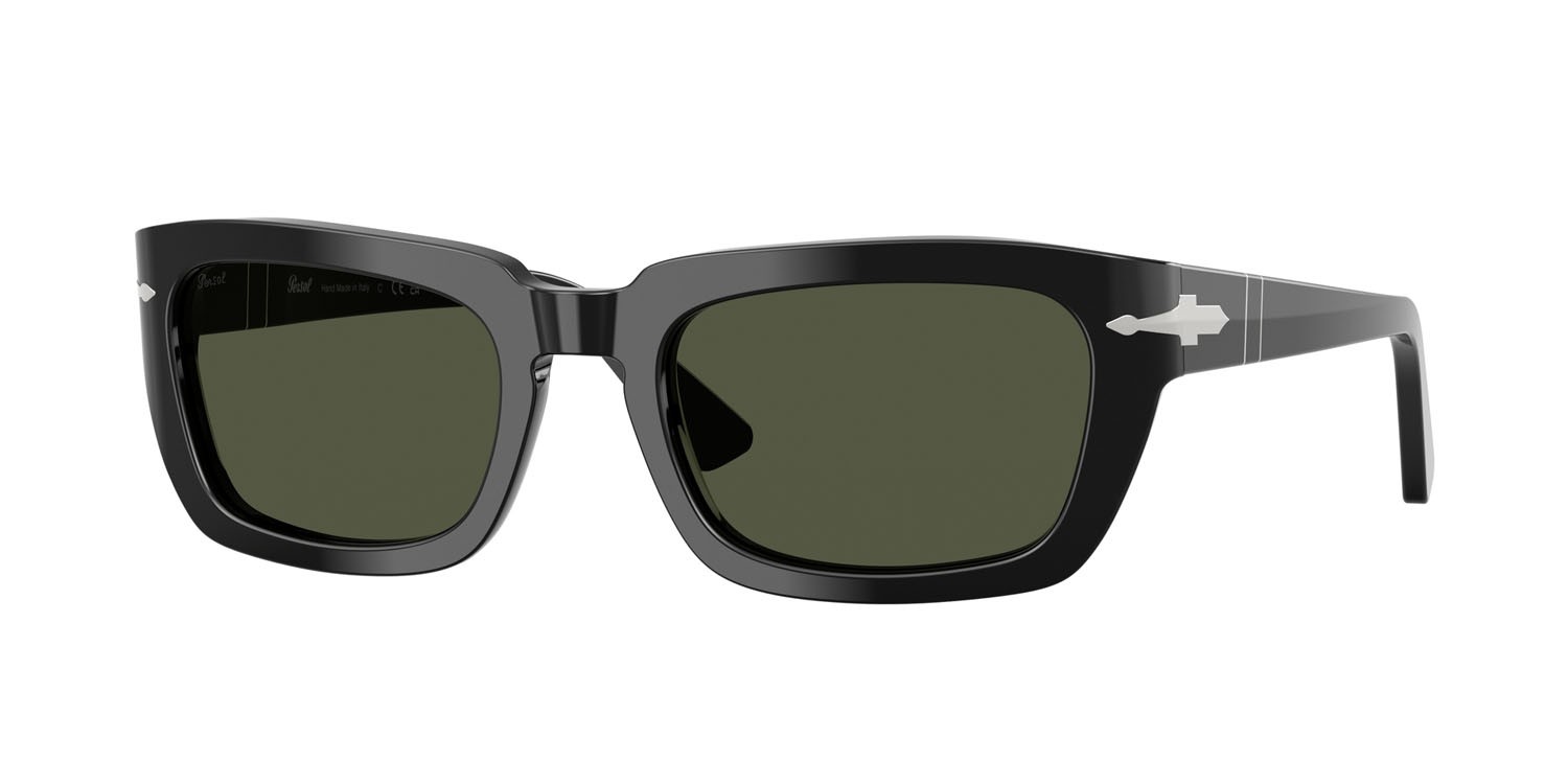 Sunglasses Persol PO 3367S (95/31) color nero shape square lenses verde