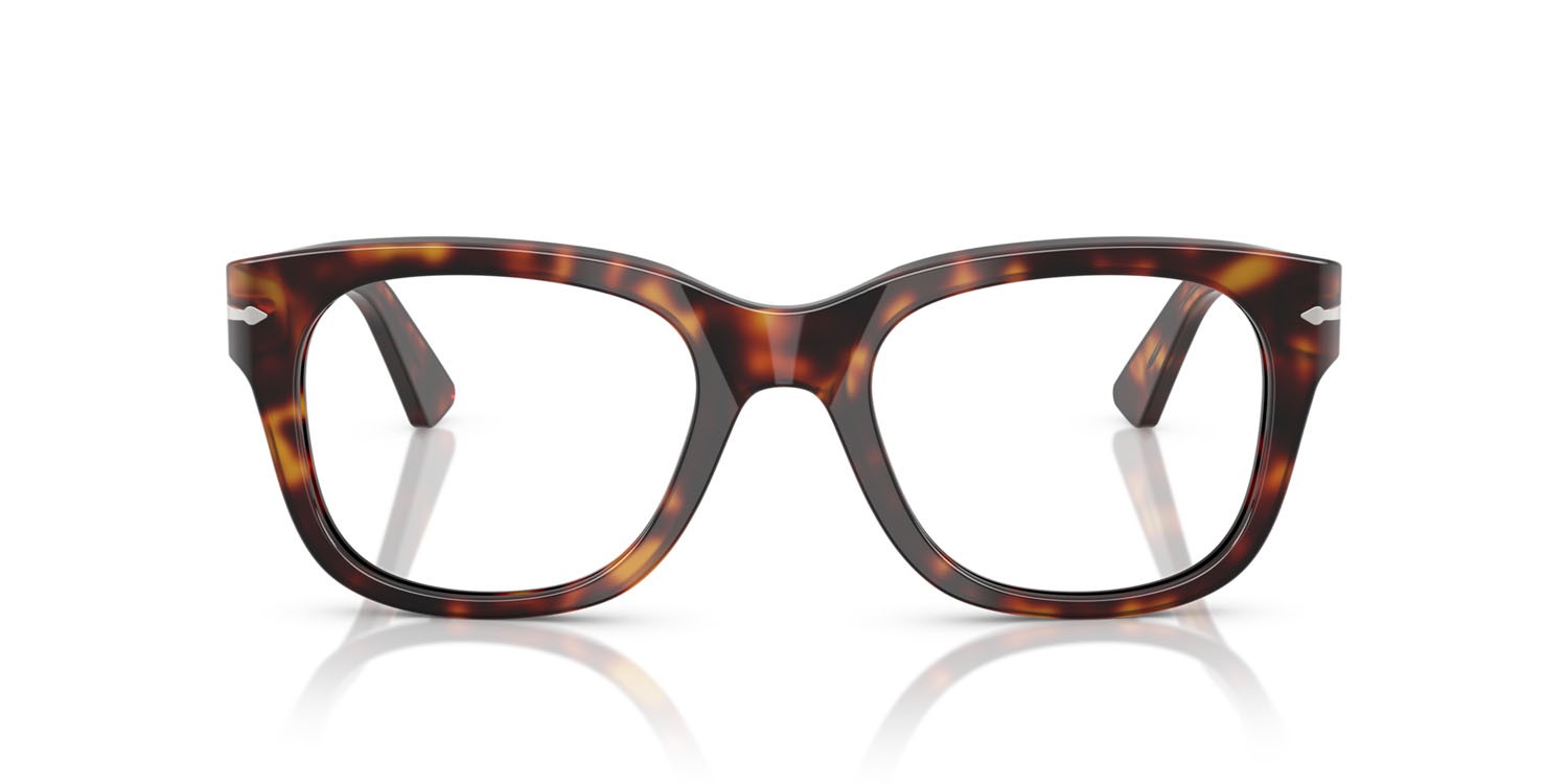 Occhiali da vista Persol PO 3372V (24) colore havana forma quadrato lenti lente demo