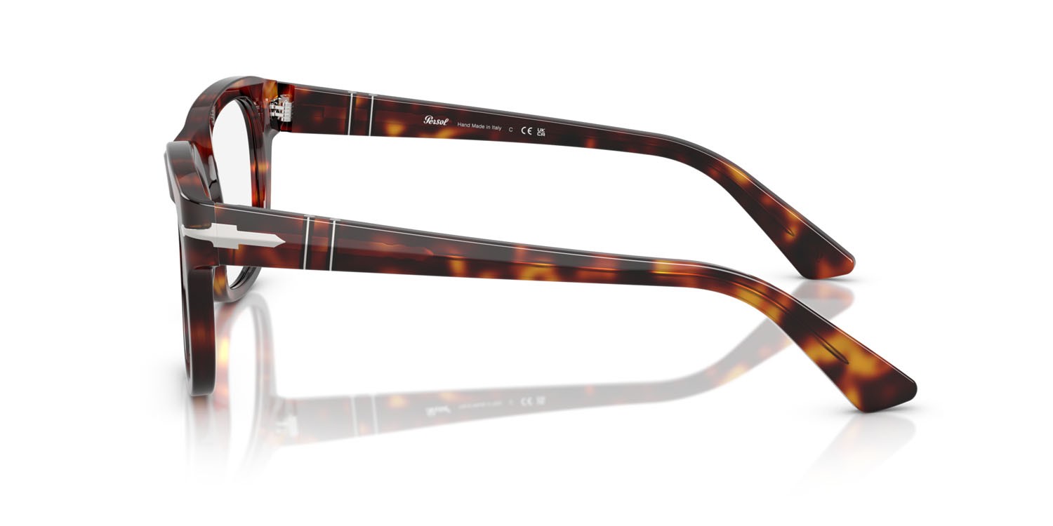 Occhiali da vista Persol PO 3372V (24) colore havana forma quadrato lenti lente demo