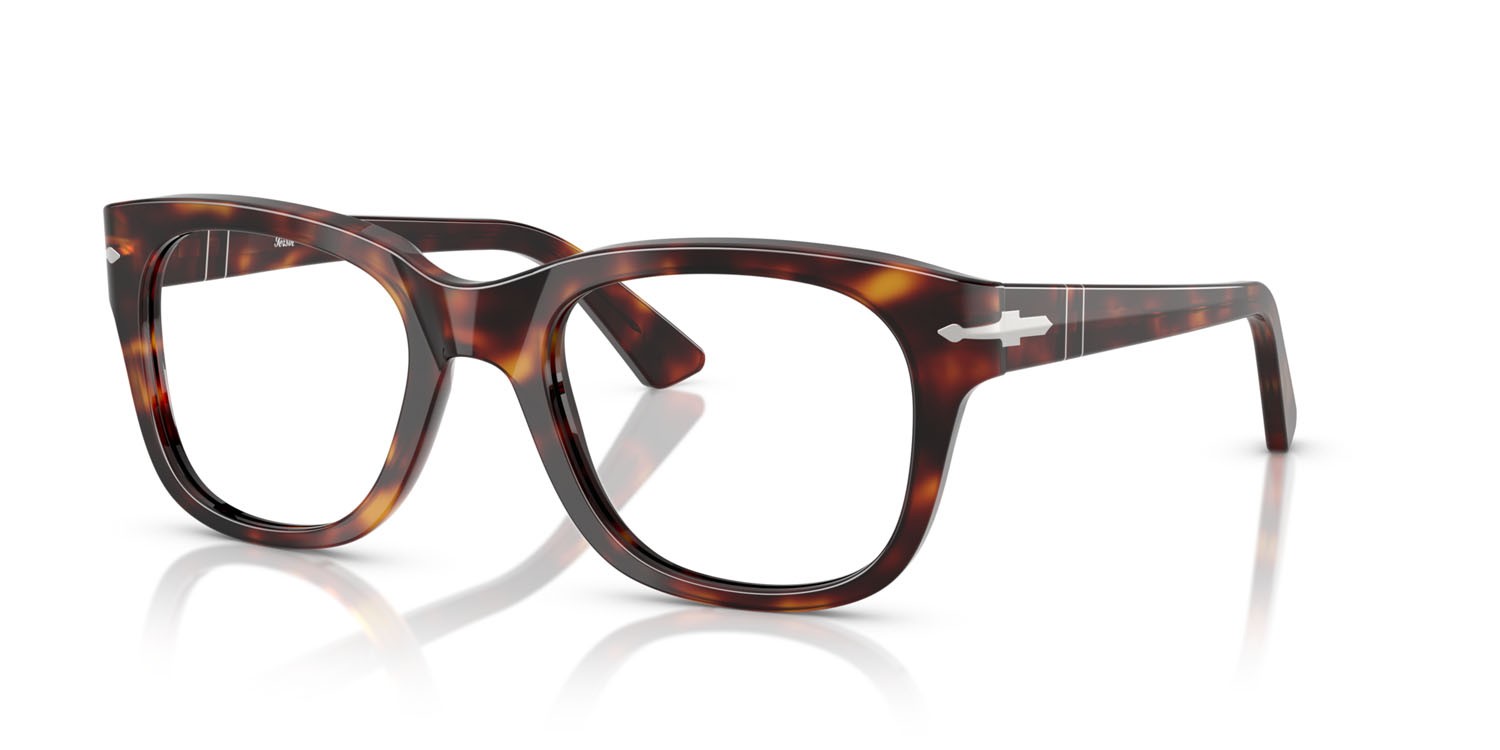 Occhiali da vista Persol PO 3372V (24) colore havana forma quadrato lenti lente demo