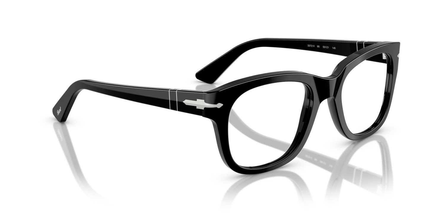 Eyeglasses Persol PO 3372V (95) color nero shape square lenses lente demo