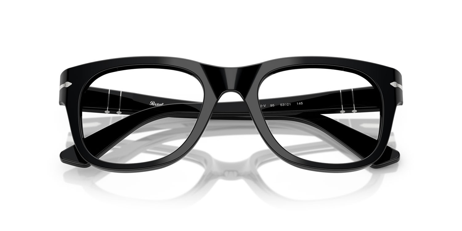 Eyeglasses Persol PO 3372V (95) color nero shape square lenses lente demo