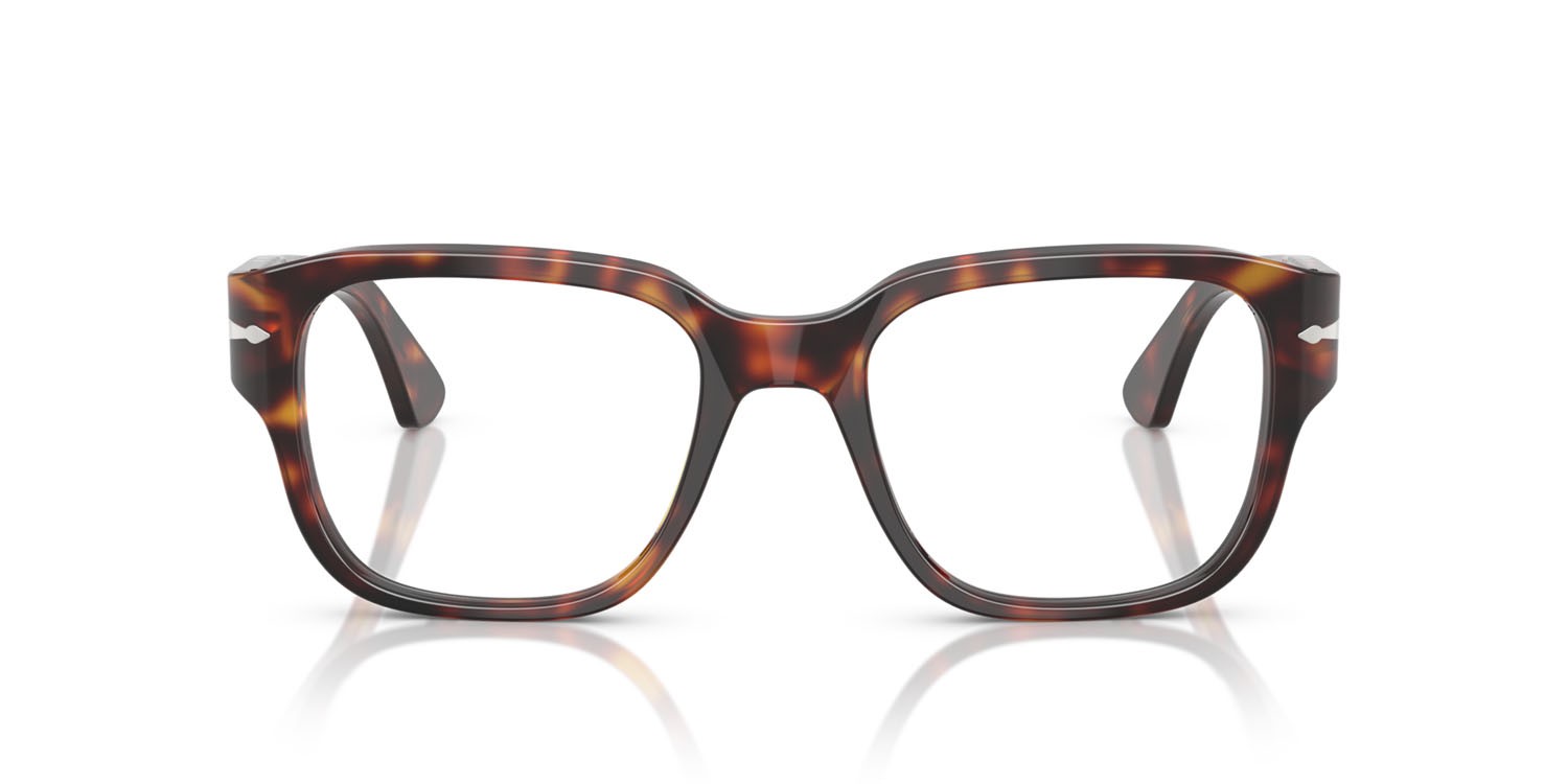 Occhiali da vista Persol PO 3374V (24) colore havana forma quadrato lenti lente demo