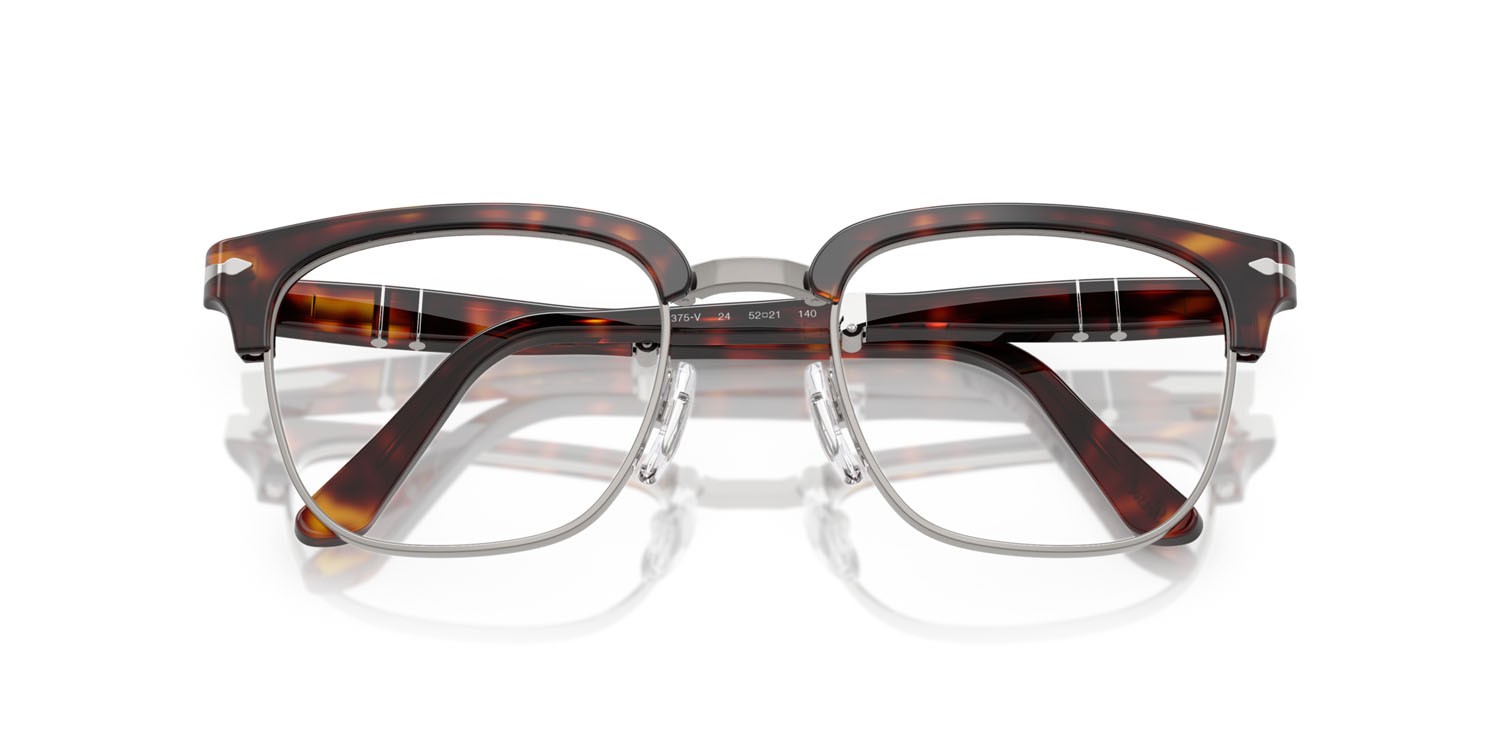 Eyeglasses Persol PO 3375V (24) color havana shape square lenses lente demo