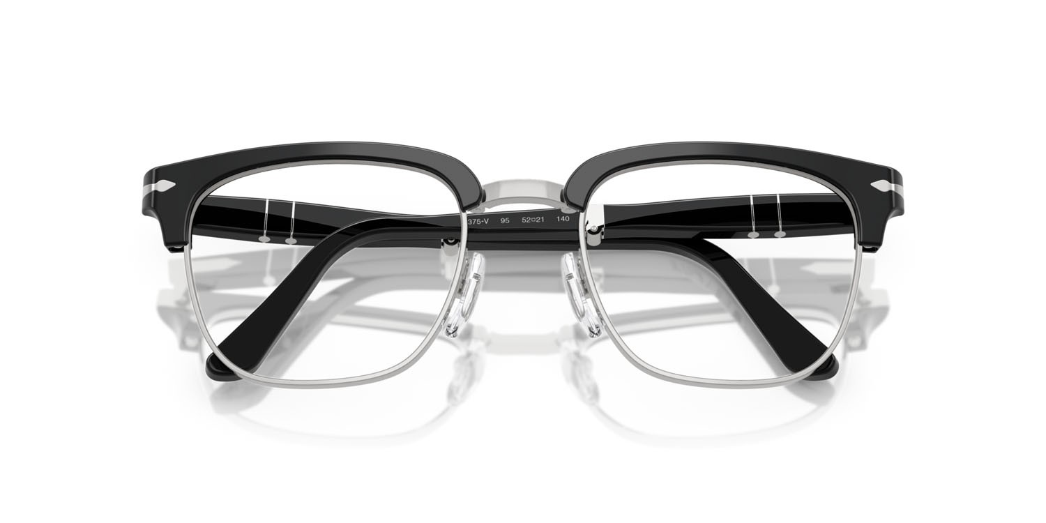 Eyeglasses Persol PO 3375V (95) color nero shape square lenses lente demo