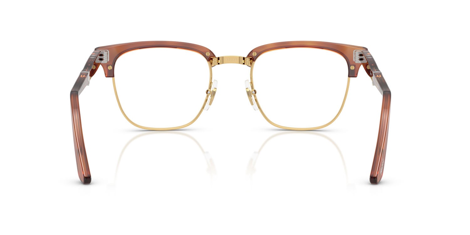 Eyeglasses Persol PO 3375V (96) color terra di siena shape square lenses lente demo