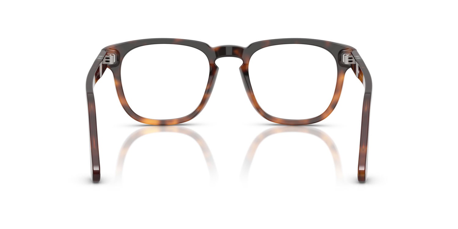 Eyeglasses Persol PO 3376V (1160) color marrone scuro tartarugato shape square lenses lente demo