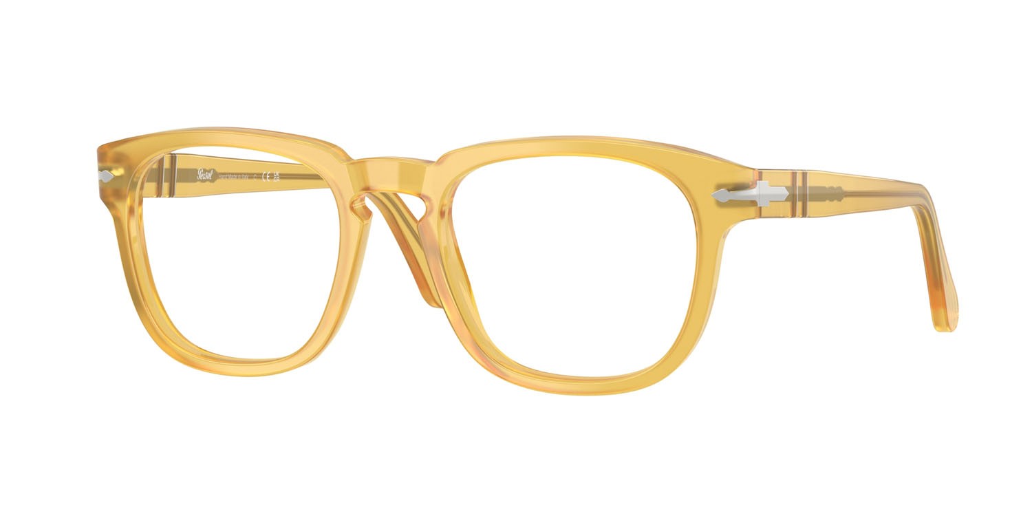Eyeglasses Persol PO 3376V (204) color miele shape square lenses lente demo