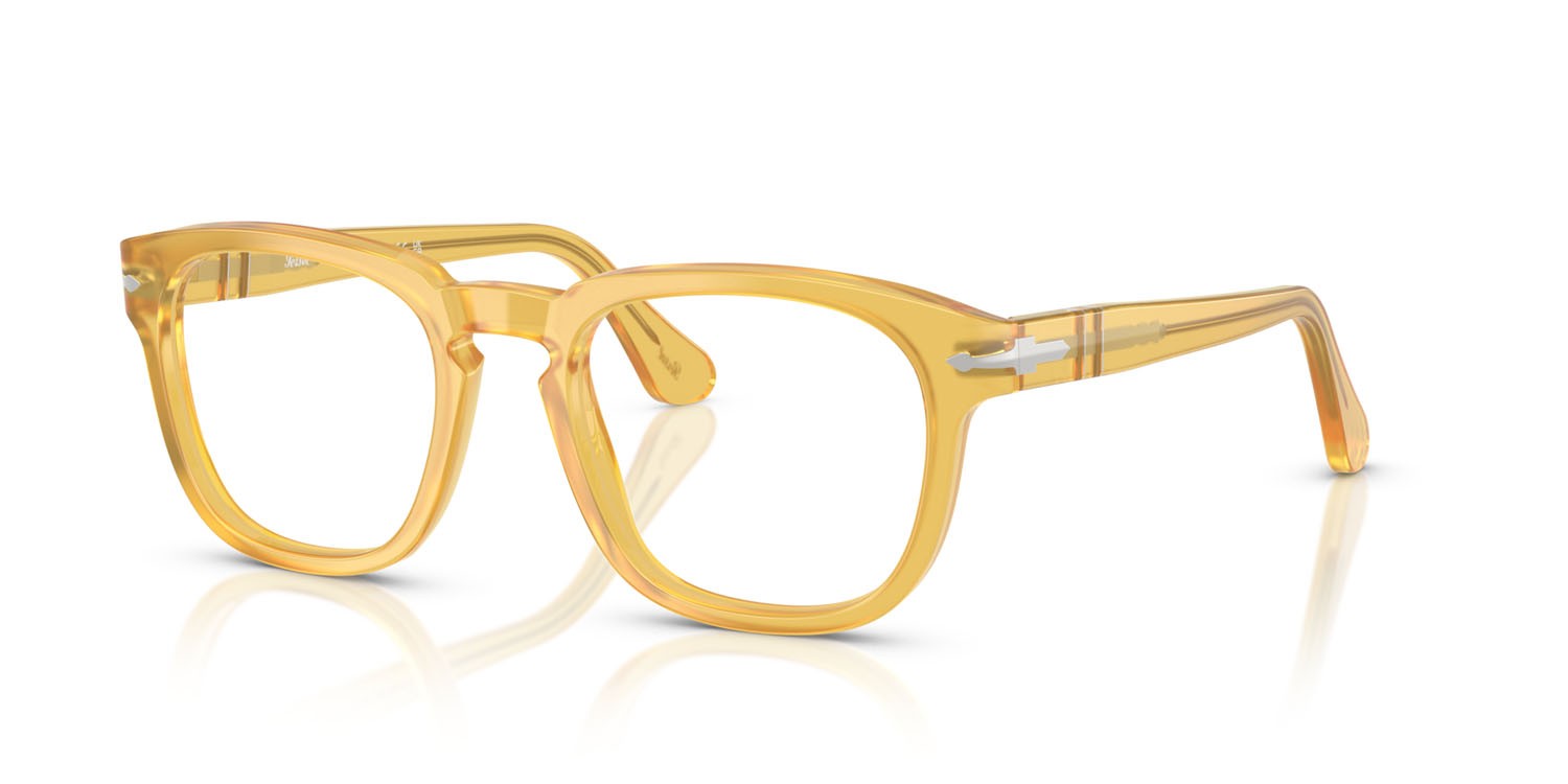 Eyeglasses Persol PO 3376V (204) color miele shape square lenses lente demo