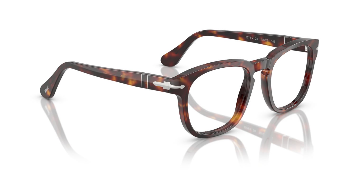 Occhiali da vista Persol PO 3376V (24) colore havana forma quadrato lenti lente demo