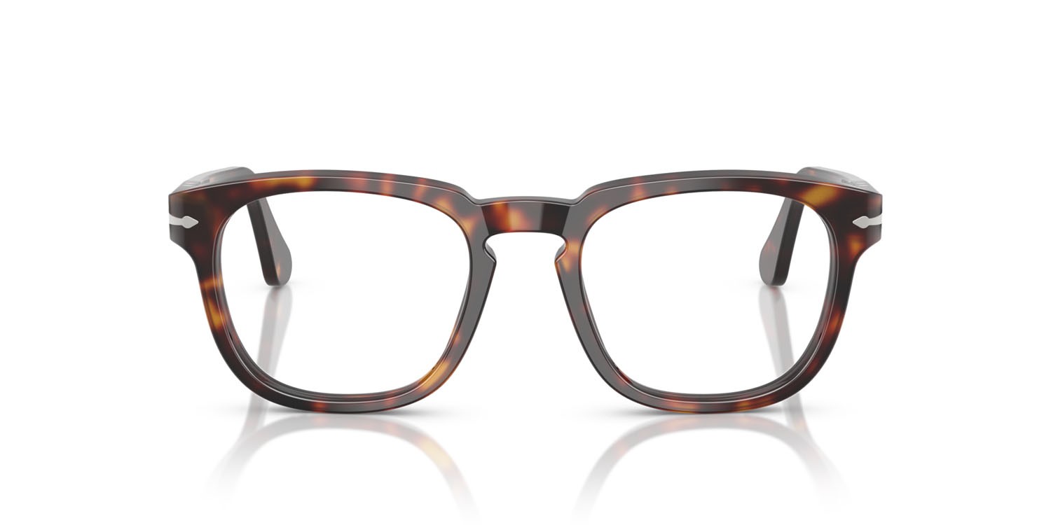 Occhiali da vista Persol PO 3376V (24) colore havana forma quadrato lenti lente demo