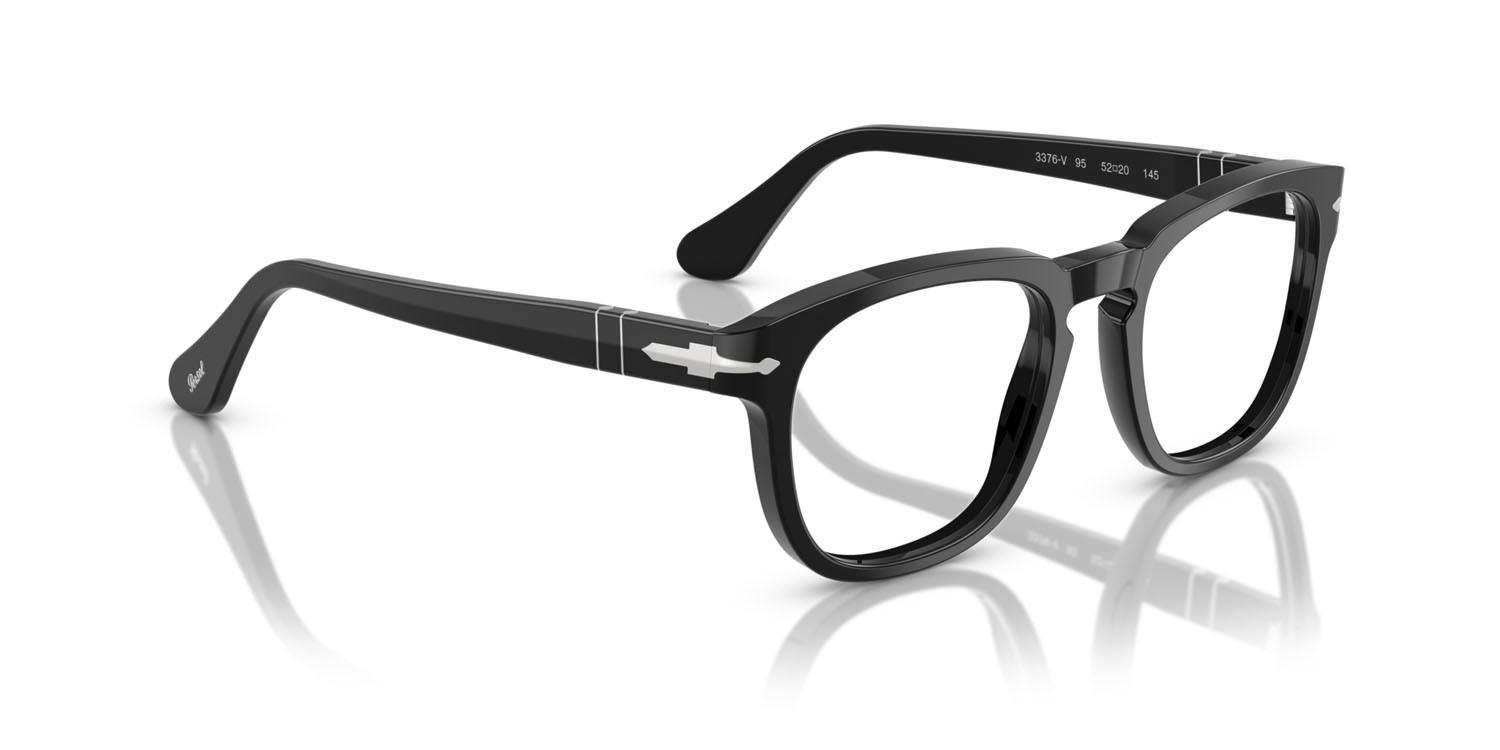 Occhiali da vista Persol PO 3376V (95) colore nero forma quadrato lenti lente demo