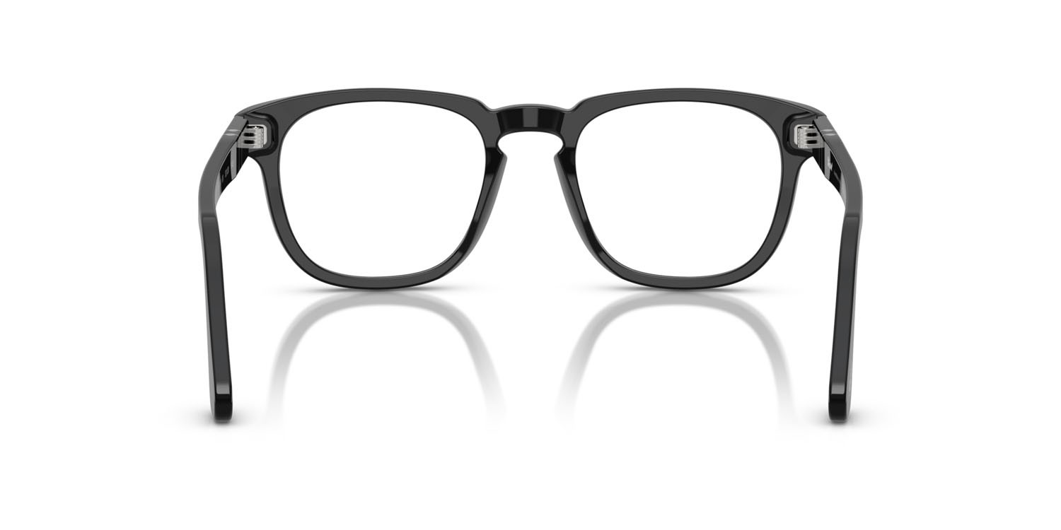 Occhiali da vista Persol PO 3376V (95) colore nero forma quadrato lenti lente demo