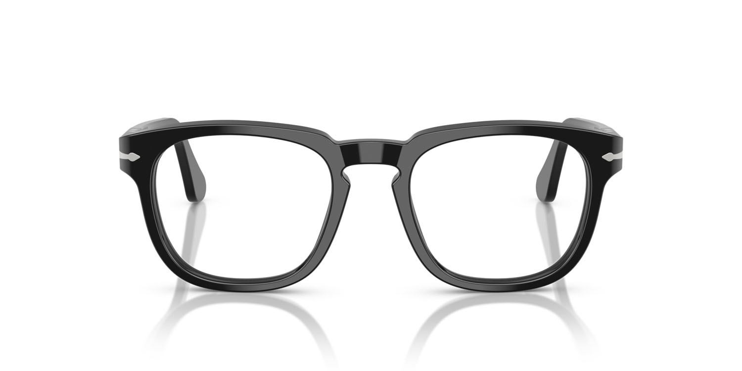 Occhiali da vista Persol PO 3376V (95) colore nero forma quadrato lenti lente demo
