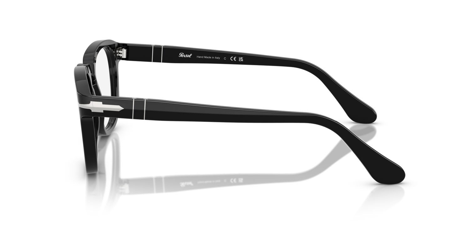 Occhiali da vista Persol PO 3376V (95) colore nero forma quadrato lenti lente demo