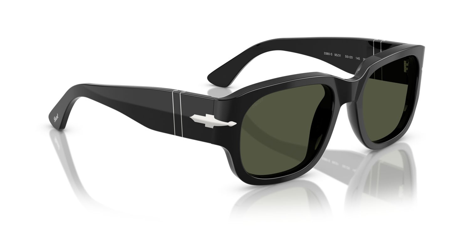 Sunglasses Persol PO 3380S (95/31) color nero shape square lenses verde