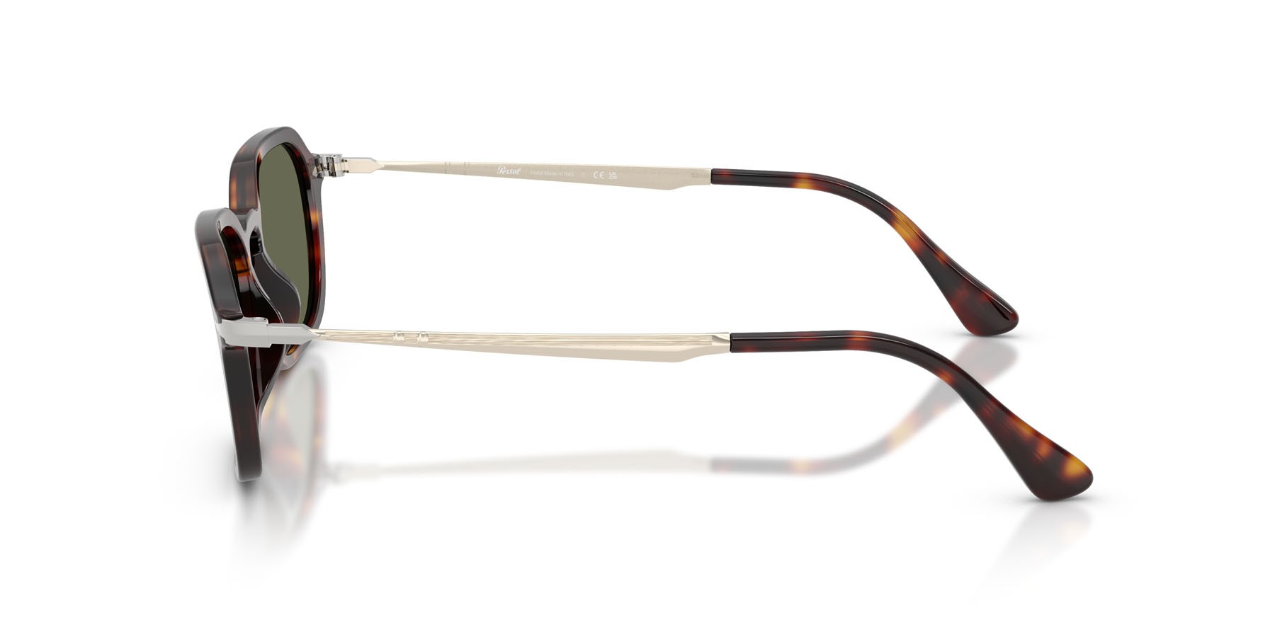 Occhiali da sole Persol PO 3381S (24/58) colore havana forma pantos lenti polar verde