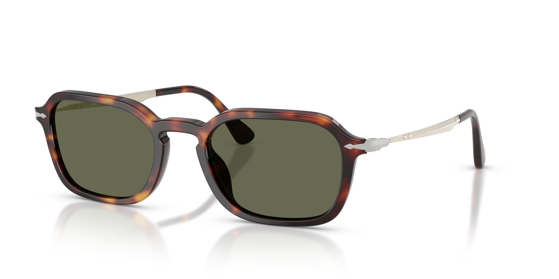 Occhiali da sole Persol PO 3381S (24/58) colore havana forma pantos lenti polar verde