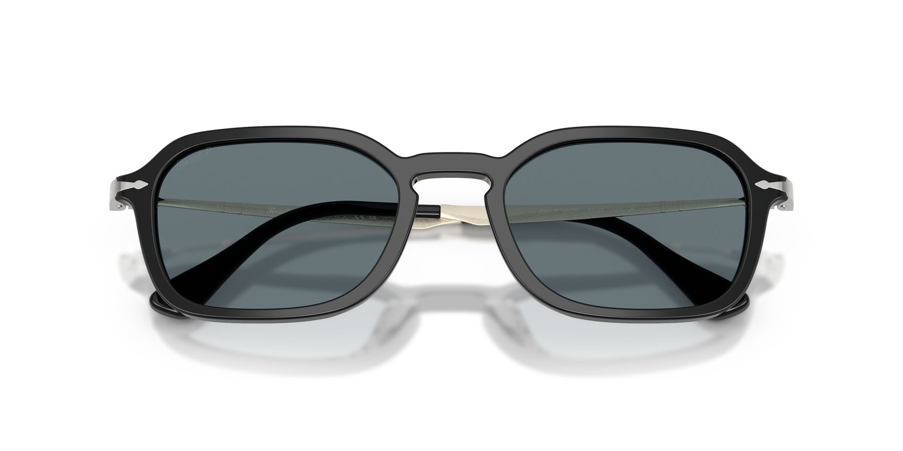 Occhiali da sole Persol PO 3381S (95/3R) colore nero forma pantos lenti polar grigio scuro
