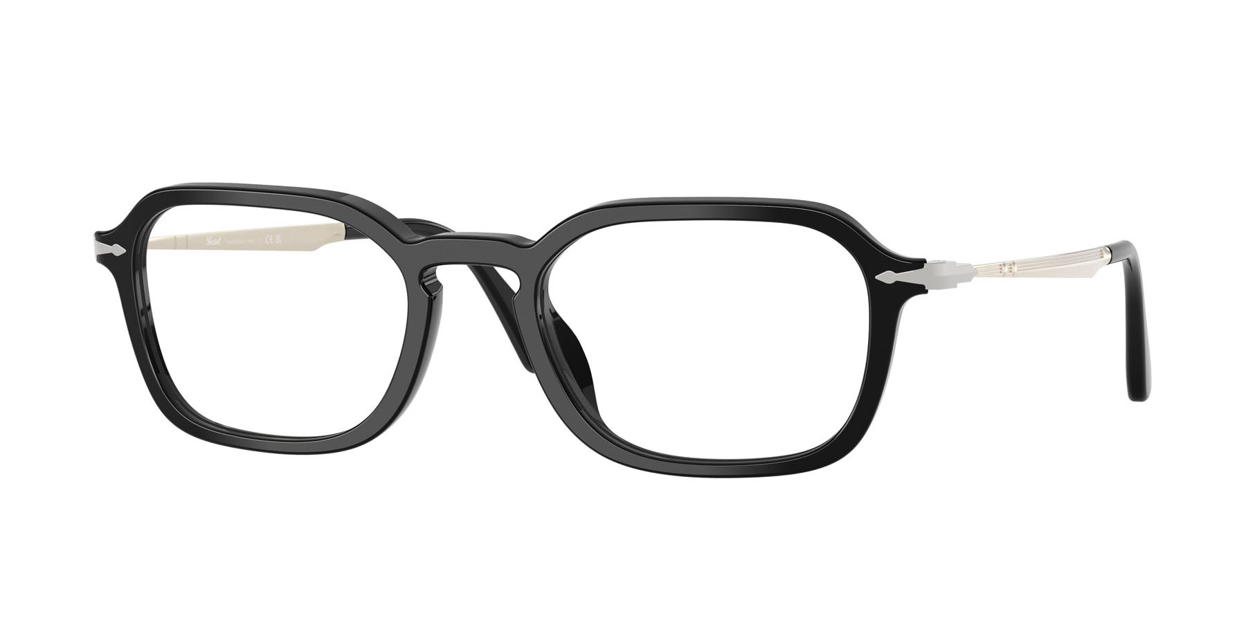 Occhiali da vista Persol PO 3381V (95) colore nero forma quadrato lenti lente demo