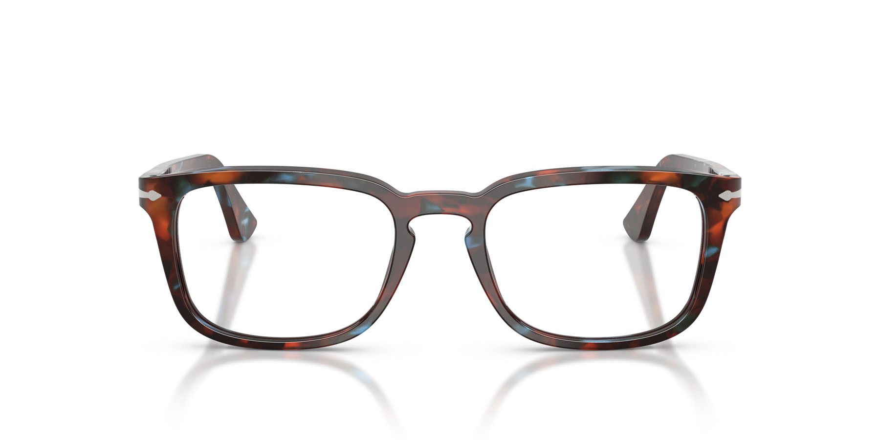 Eyeglasses Persol PO 3382V (1232) color tortoise brown & pearl blue shape square lenses lente demo