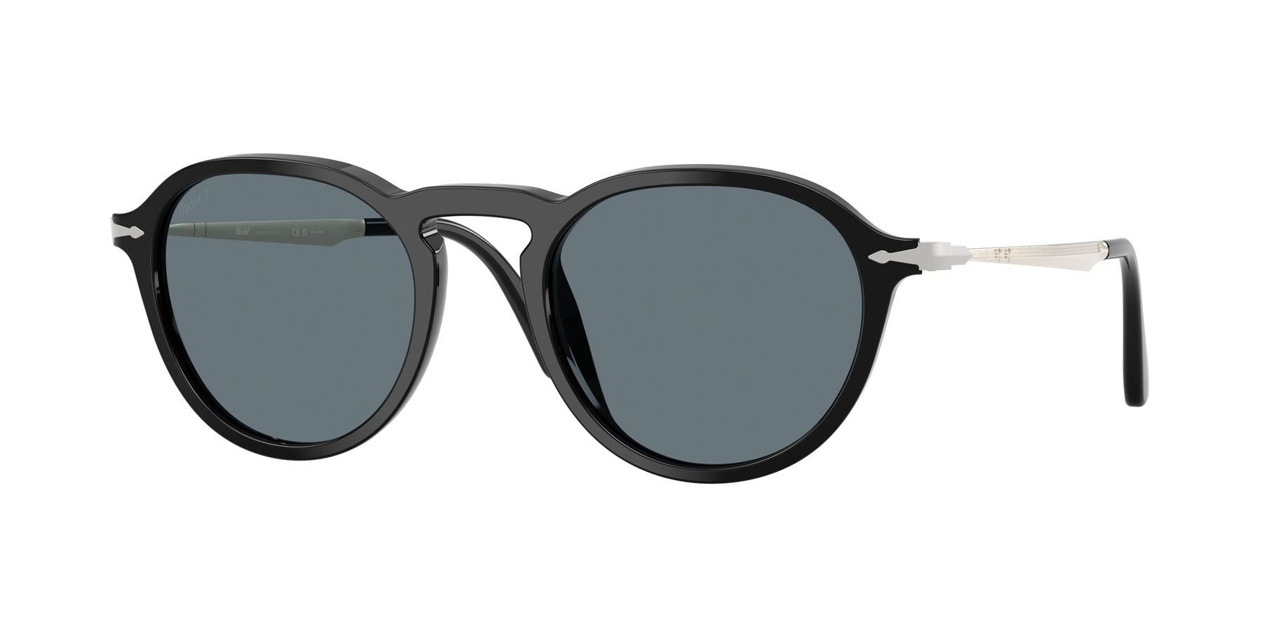 Occhiali da sole Persol PO 3383S (95/3R) colore nero forma pantos lenti polar grigio scuro