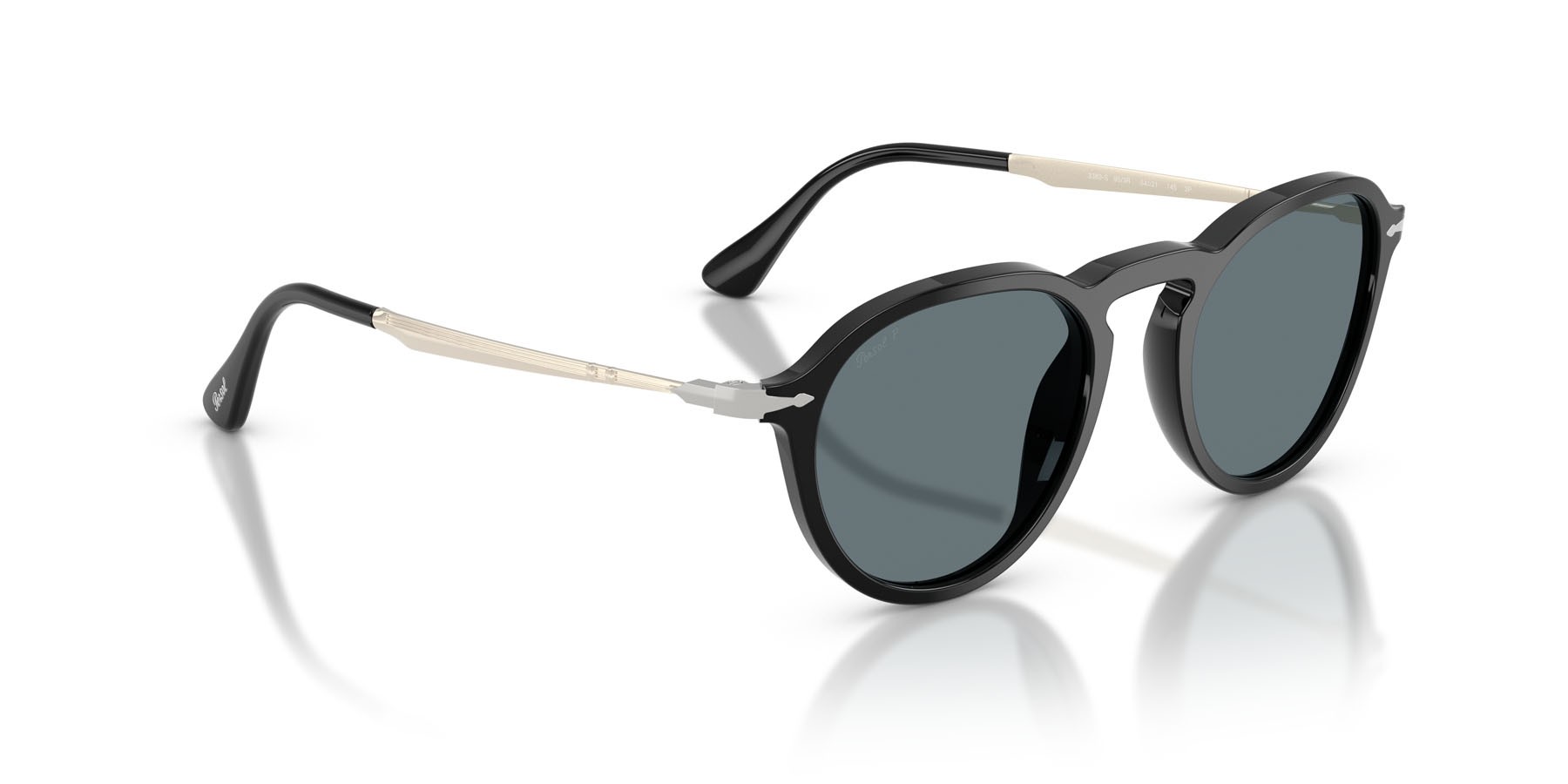 Occhiali da sole Persol PO 3383S (95/3R) colore nero forma pantos lenti polar grigio scuro