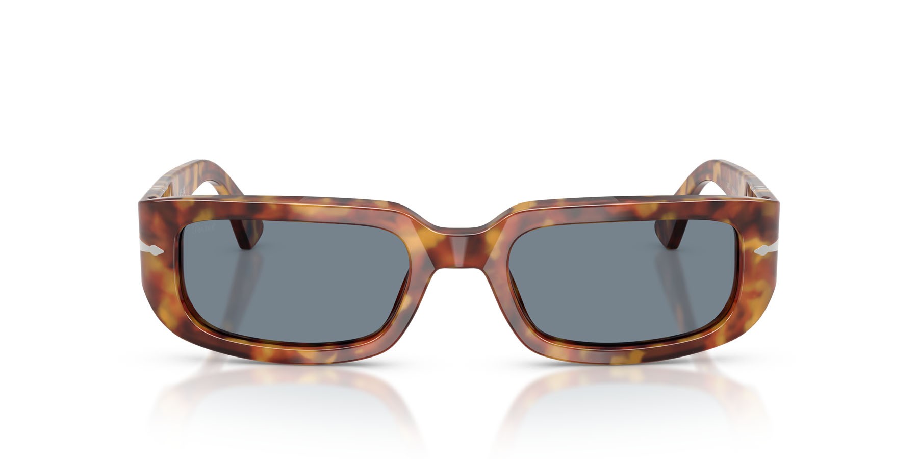 Occhiali da sole Persol Mel PO 3385S (106/56) colore tartarugato marrone forma quadrato lenti azzurro