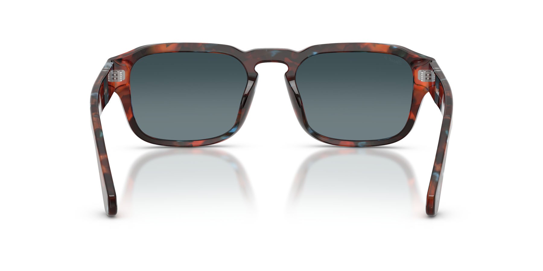 Occhiali da sole Persol PO 3386S (1232S3) colore tortoise brown & pearl blue forma quadrato lenti polar blu sfumata