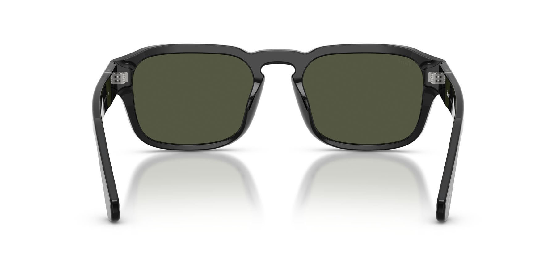 Occhiali da sole Persol PO 3386S (95/31) colore nero forma quadrato lenti verde