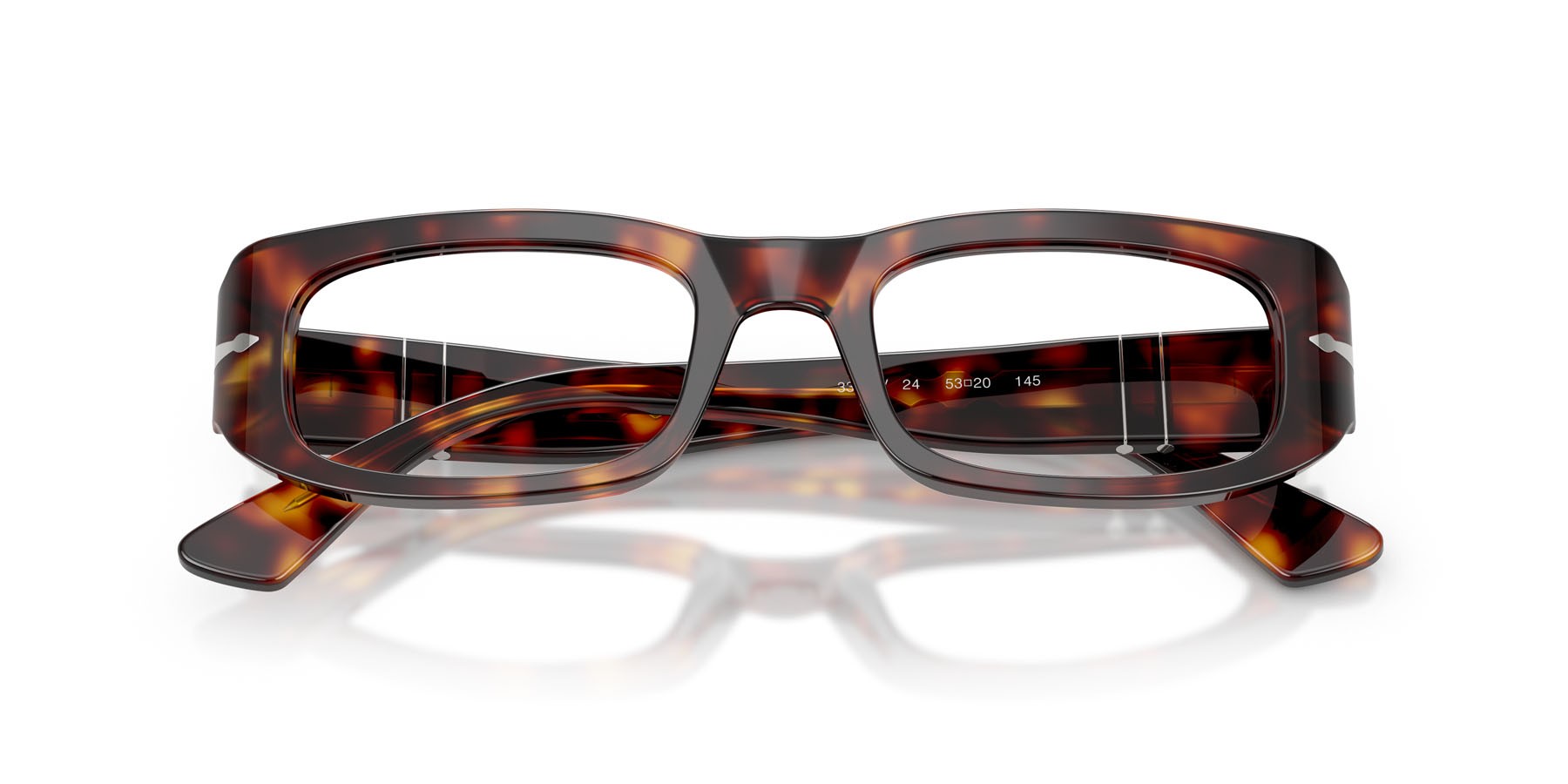 Eyeglasses Persol PO 3388V (24) color havana shape square lenses lente demo