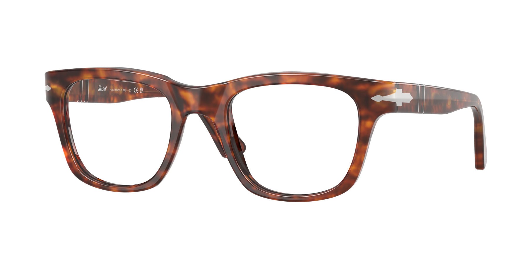 Eyeglasses Persol Cecil PO 3389V (24) color havana shape square lenses lente demo