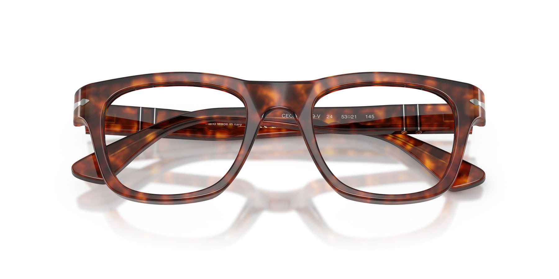 Eyeglasses Persol Cecil PO 3389V (24) color havana shape square lenses lente demo