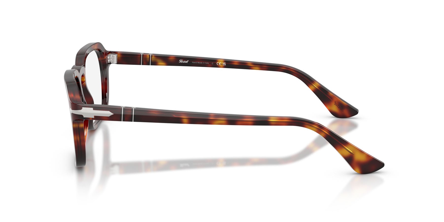 Occhiali da vista Persol PO 3390V (24) colore havana forma quadrato lenti lente demo