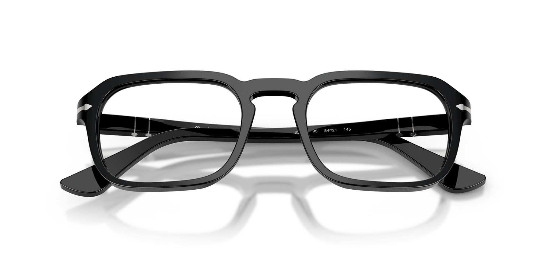 Eyeglasses Persol PO 3390V (95) color nero shape square lenses lente demo
