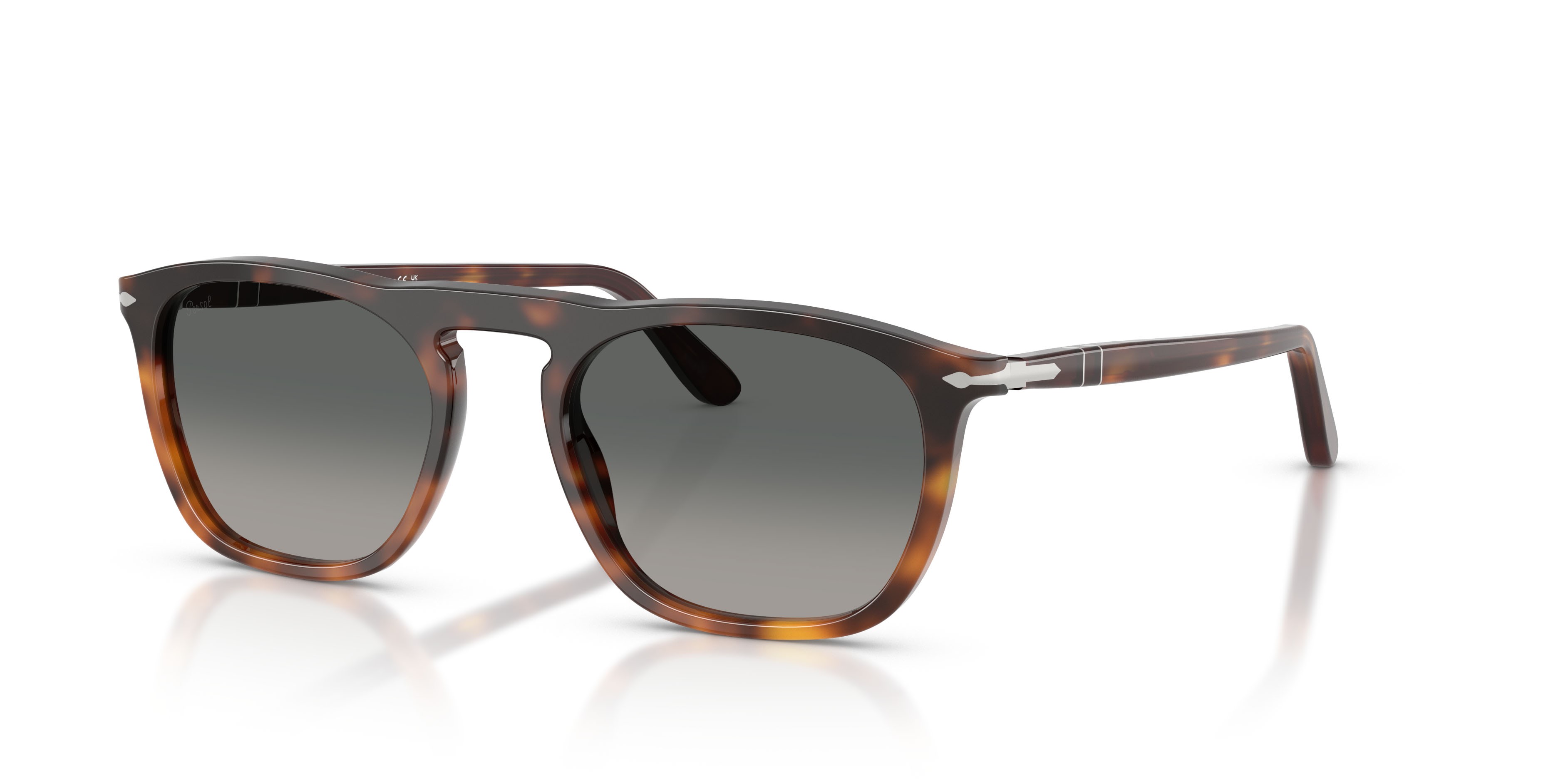 Occhiali da sole Persol Gae PO 3391S (116071) colore havana sfumato forma quadrato lenti grigio sfumato