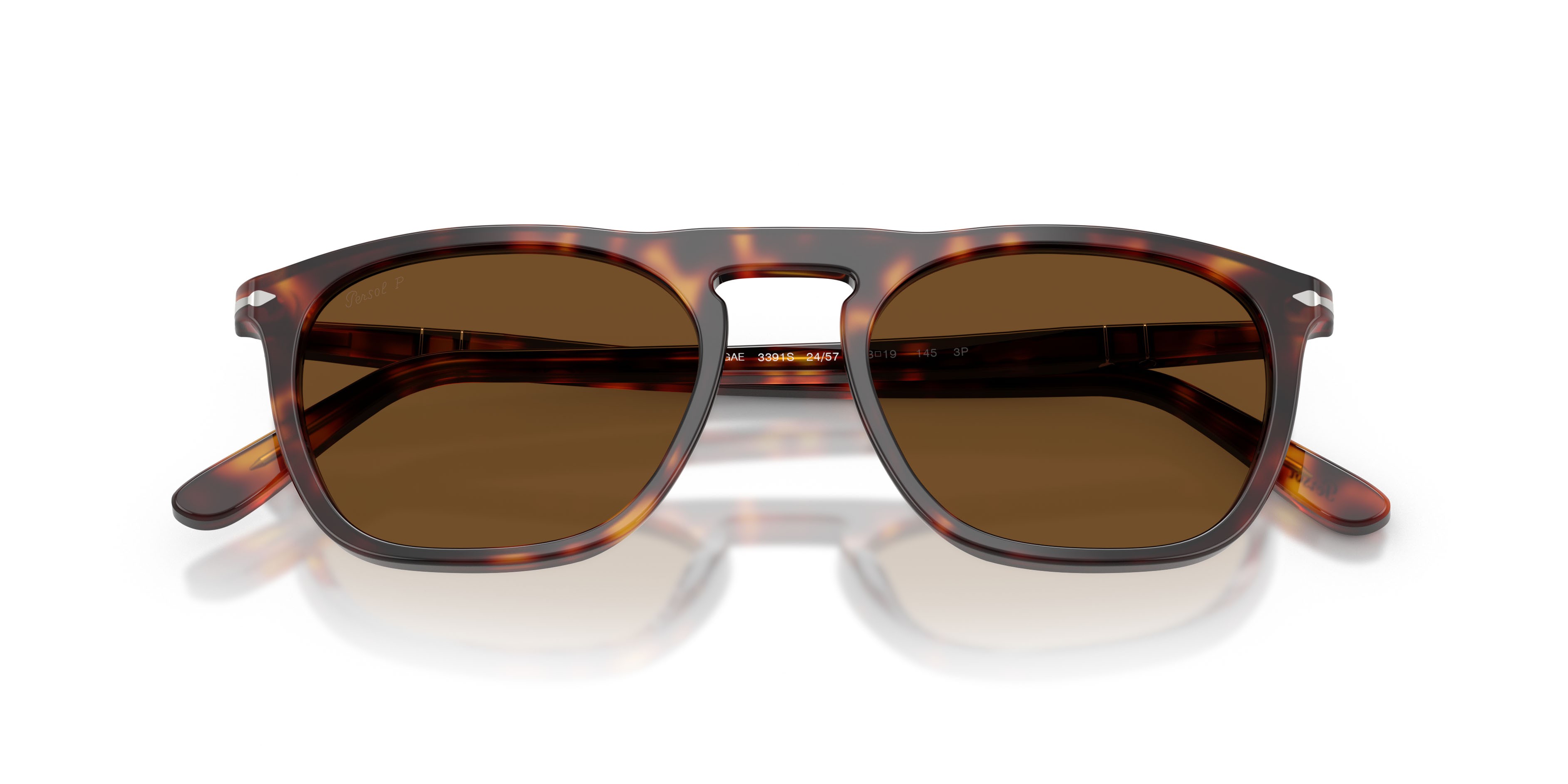 Sunglasses Persol Gae PO 3391S (24/57) color havana shape square lenses polar marrone