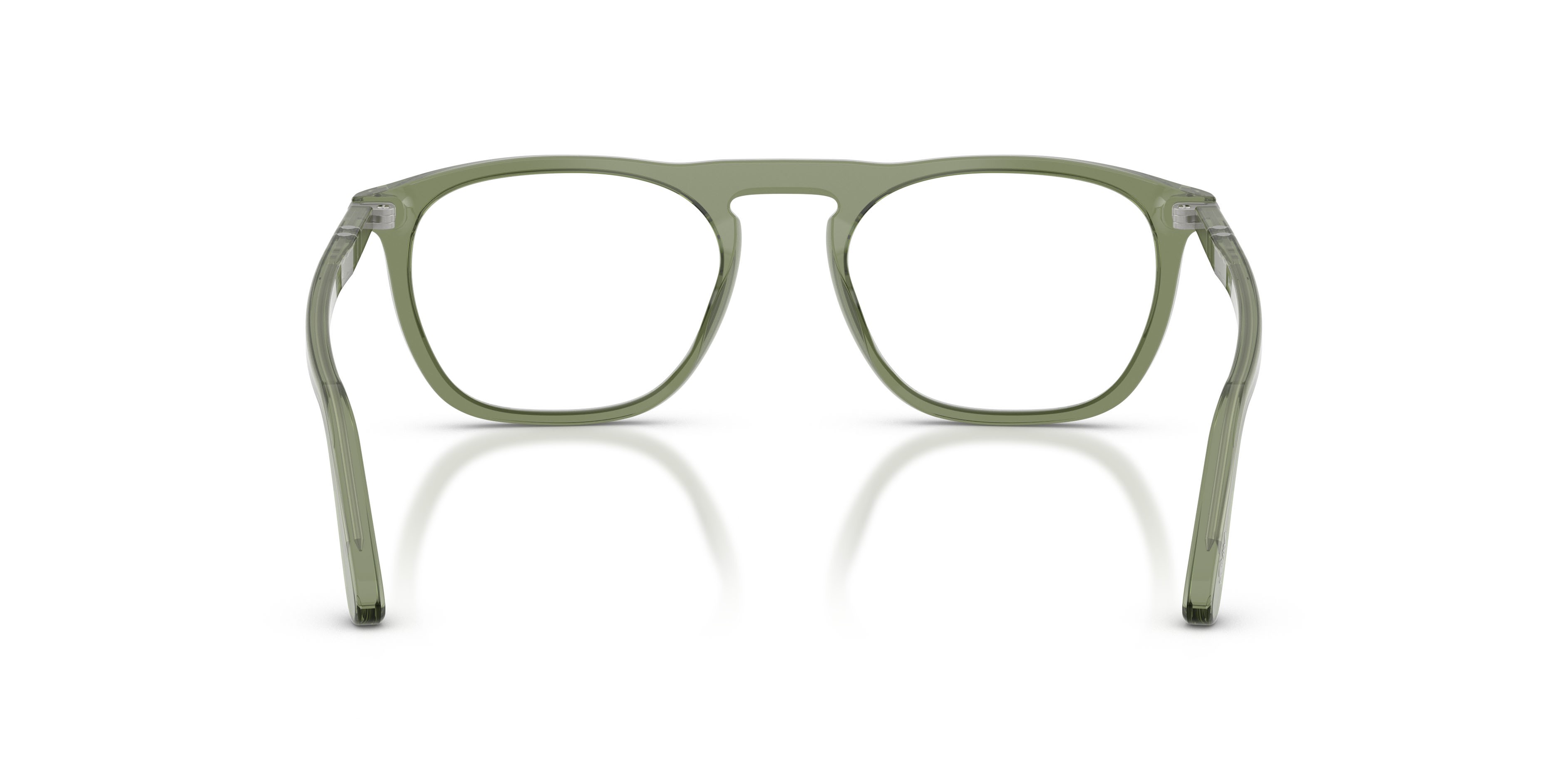 Eyeglasses Persol PO 3391V (1226) color verde trasparente shape square lenses lente demo