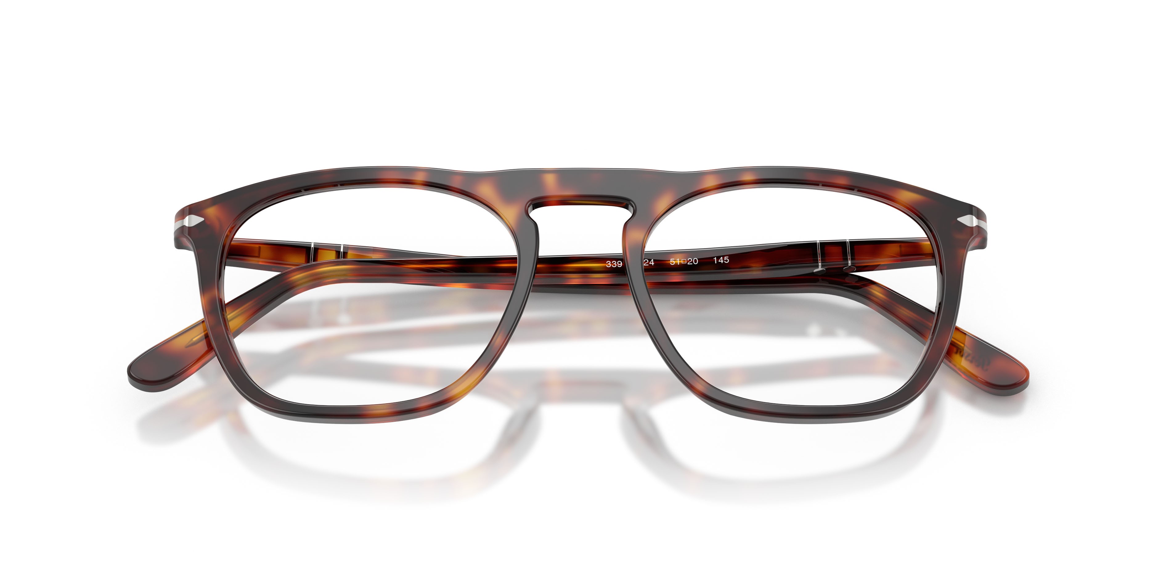 Occhiali da vista Persol PO 3391V (24) colore havana forma quadrato lenti lente demo