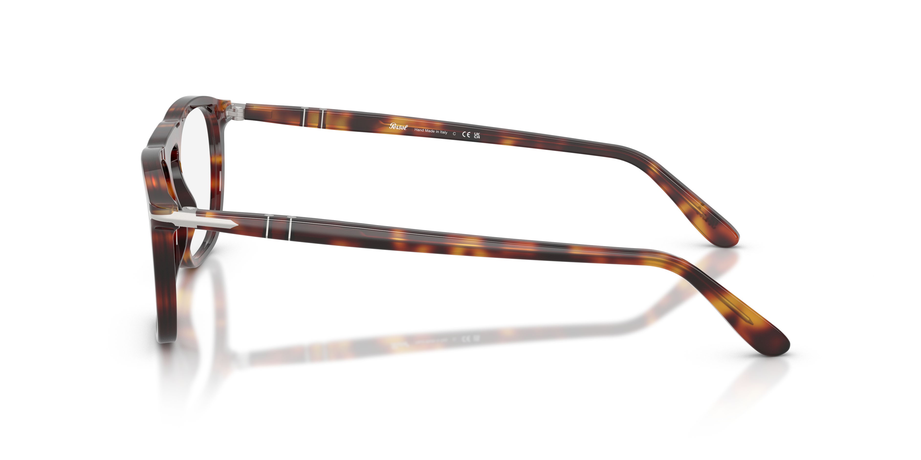 Occhiali da vista Persol PO 3391V (24) colore havana forma quadrato lenti lente demo