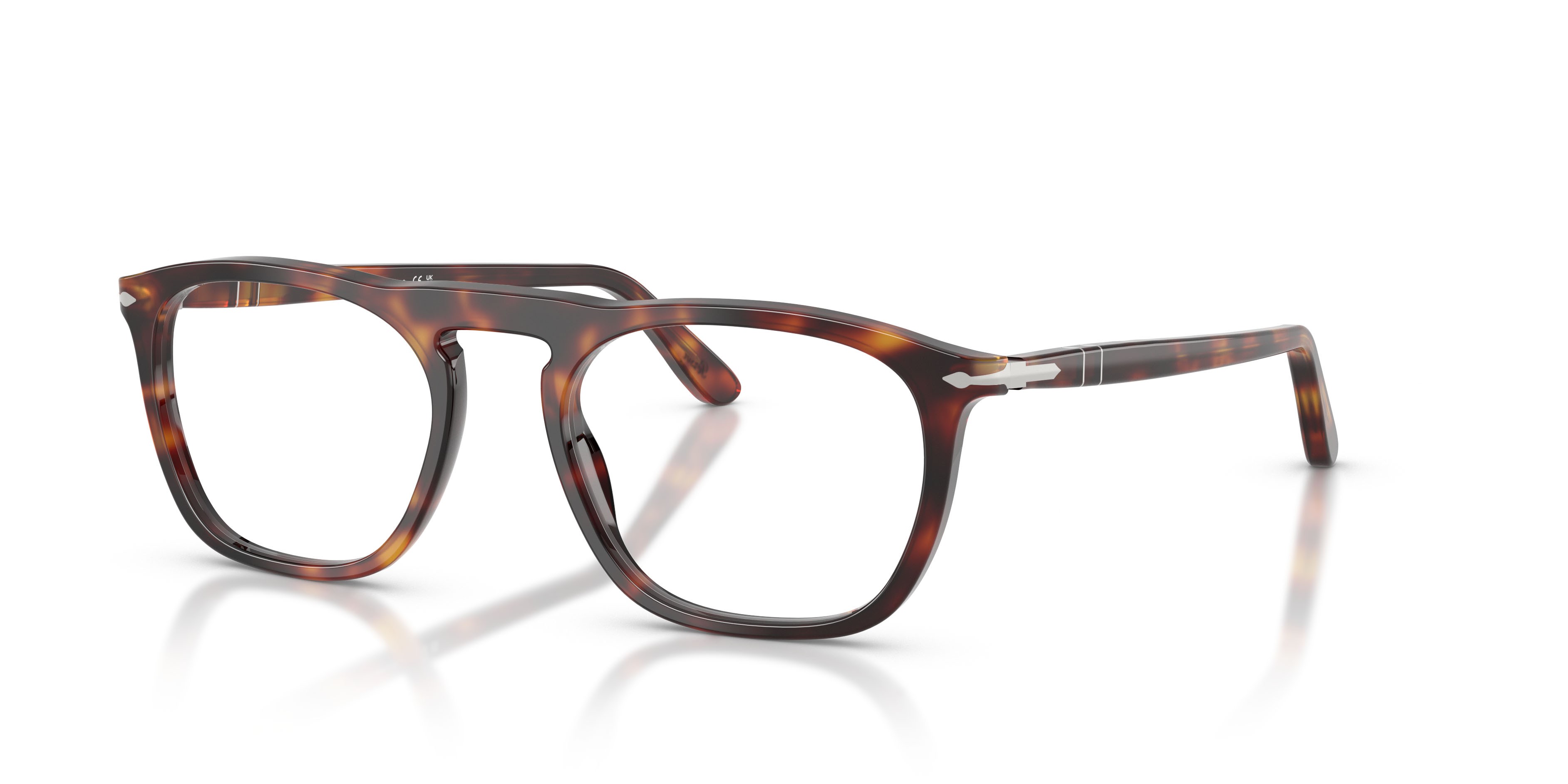 Occhiali da vista Persol PO 3391V (24) colore havana forma quadrato lenti lente demo