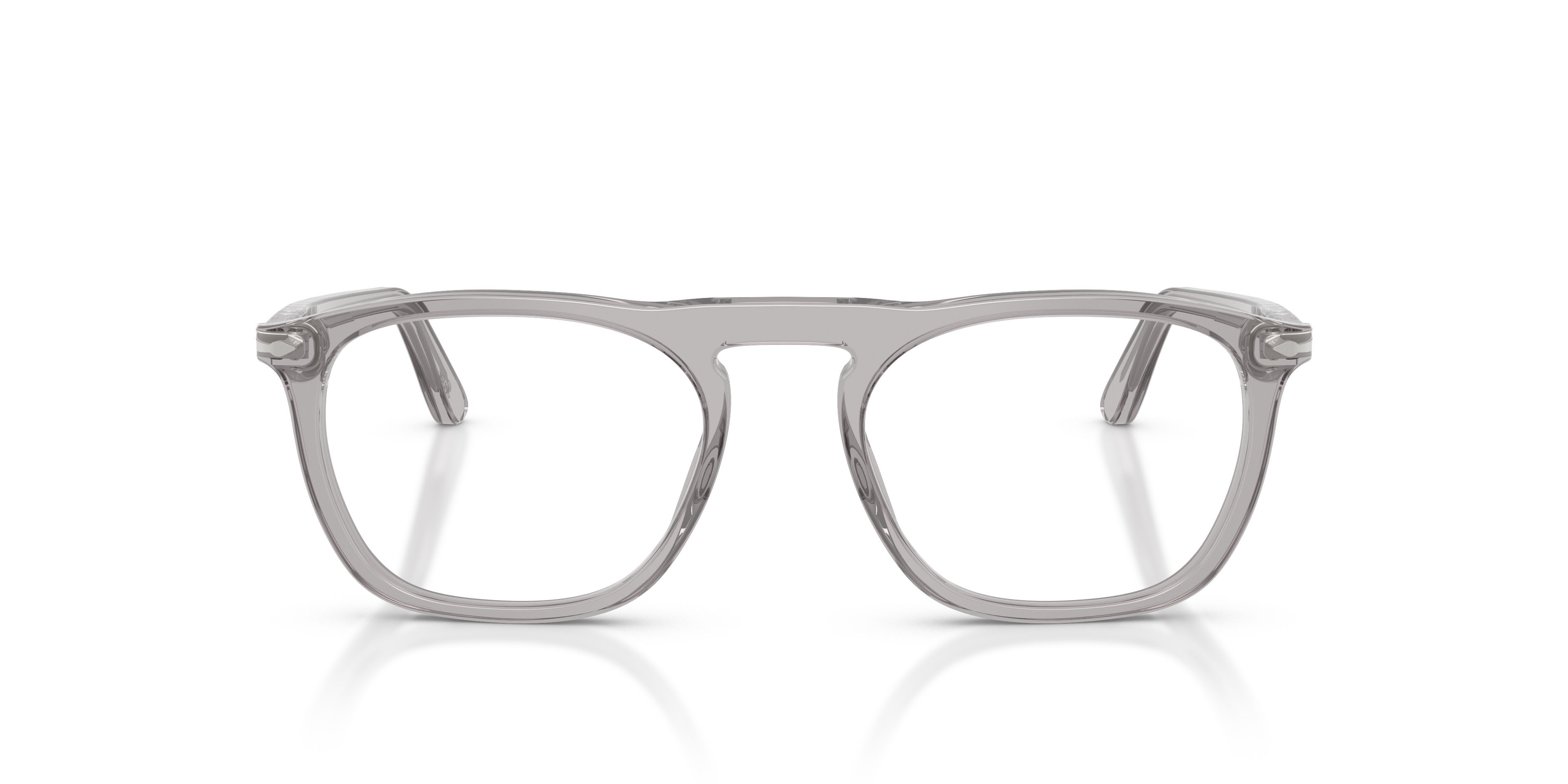 Eyeglasses Persol PO 3391V (309) color grigio trasparente shape square lenses lente demo